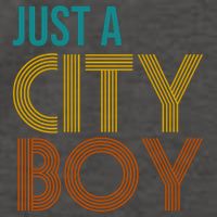 Just A City Boy Funny Vector Backpack