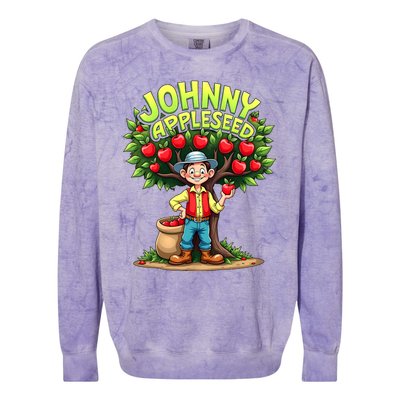 Johnny Appleseed Costume Colorblast Crewneck Sweatshirt