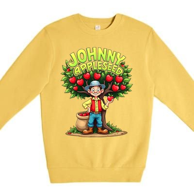 Johnny Appleseed Costume Premium Crewneck Sweatshirt