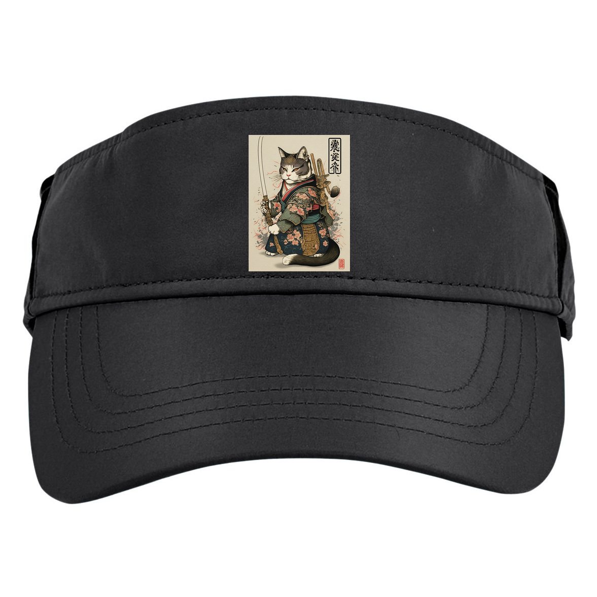 Japanese Art Cat Ninja Ukiyo-e Anime Style Samurai Cat Adult Drive Performance Visor