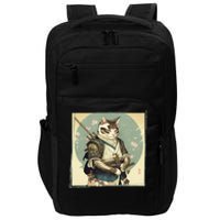 Japanese Art Cat Ninja Ukiyo-e Anime Style Samurai Cat Impact Tech Backpack