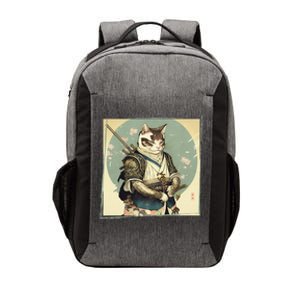 Japanese Art Cat Ninja Ukiyo-e Anime Style Samurai Cat Vector Backpack