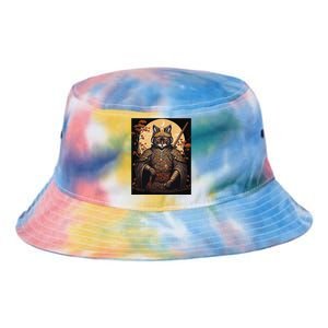 Japanese Art Cat Ninja Ukiyo-e Anime Style Samurai Cat Tie Dye Newport Bucket Hat