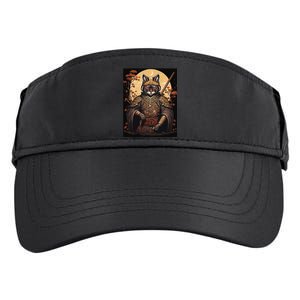 Japanese Art Cat Ninja Ukiyo-e Anime Style Samurai Cat Adult Drive Performance Visor