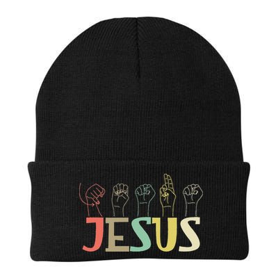 Jesus ASL Christian Deaf DHH ASL Teacher Sign Language Beanie