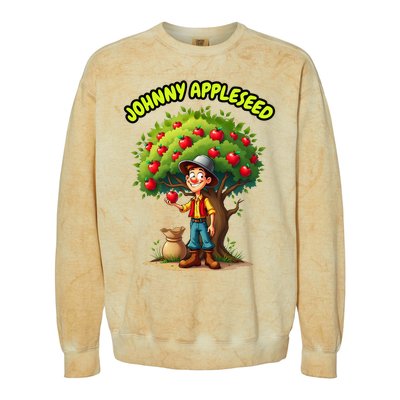 Johnny Appleseed Costume Colorblast Crewneck Sweatshirt