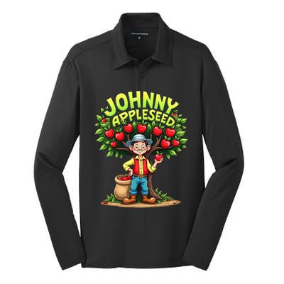 Johnny Appleseed Costume Silk Touch Performance Long Sleeve Polo