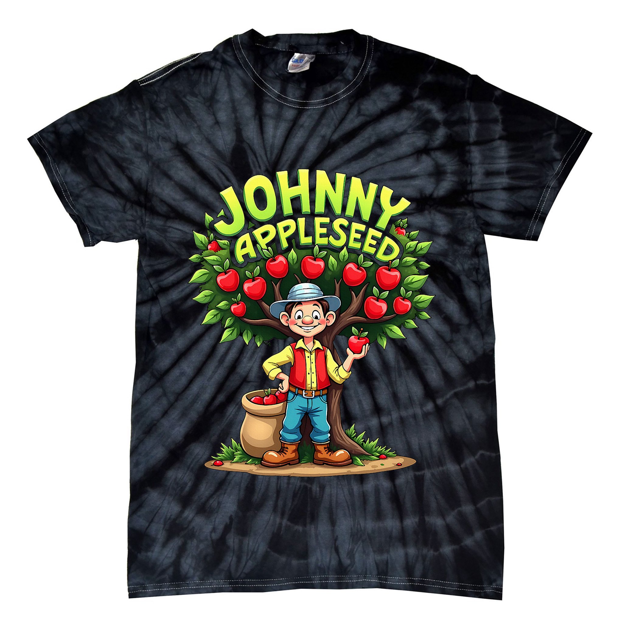Johnny Appleseed Costume Tie-Dye T-Shirt