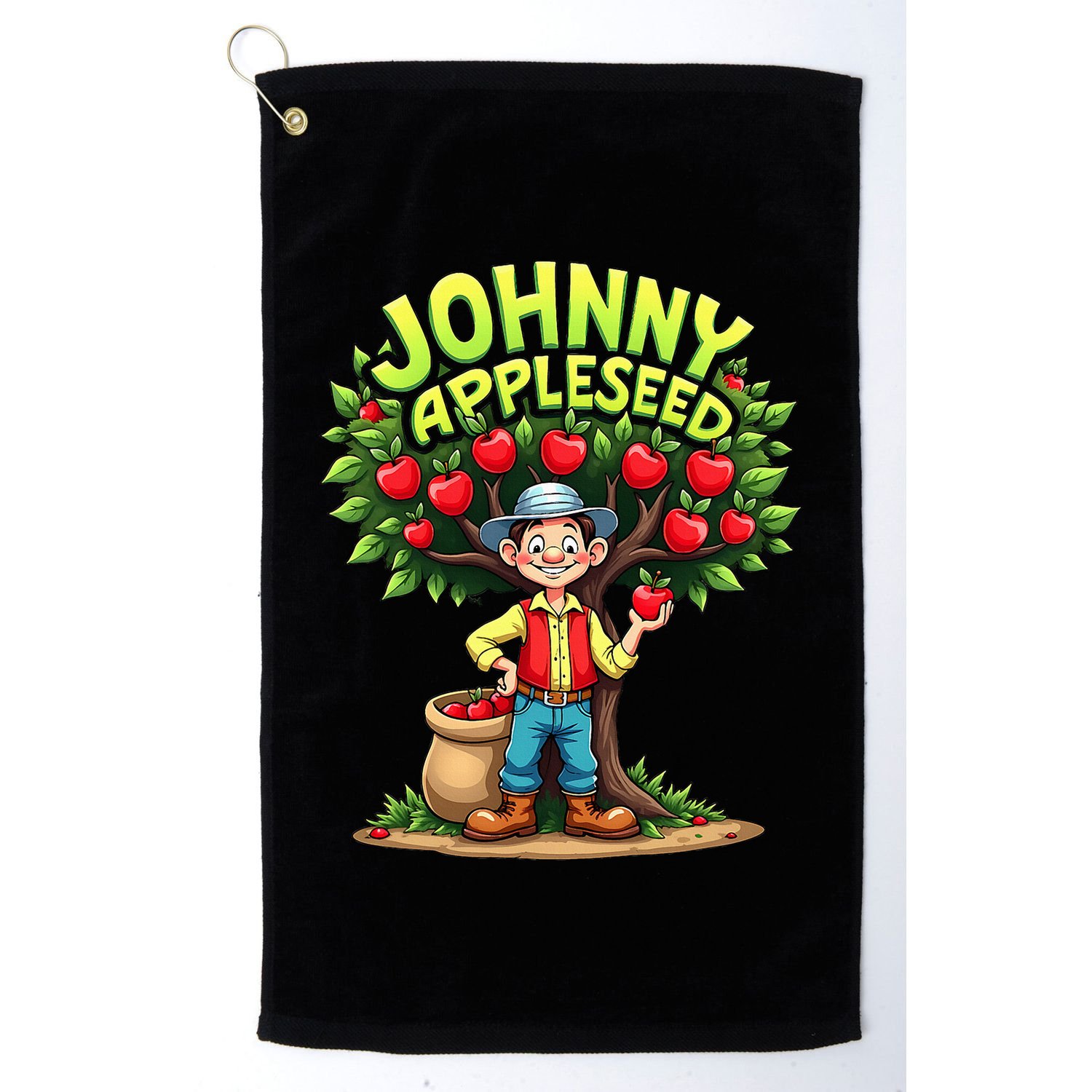 Johnny Appleseed Costume Golf Towel