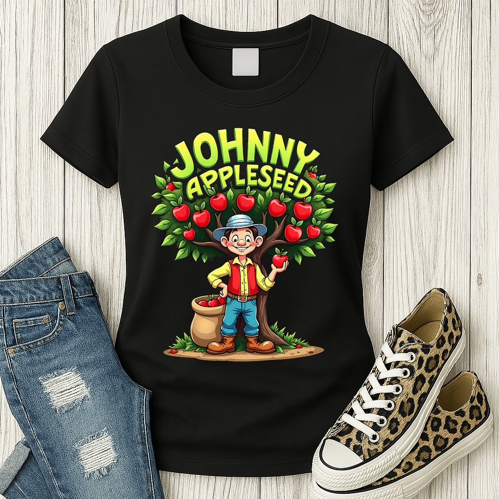 Johnny Appleseed Costume Womens T-Shirt