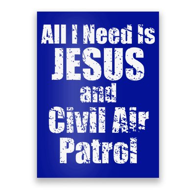 Jesus And Civil Air Patrol Funny For Christian CAP Cadets Poster