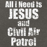 Jesus And Civil Air Patrol Funny For Christian CAP Cadets Cotton Canvas Backpack