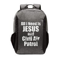 Jesus And Civil Air Patrol Funny For Christian CAP Cadets Vector Backpack