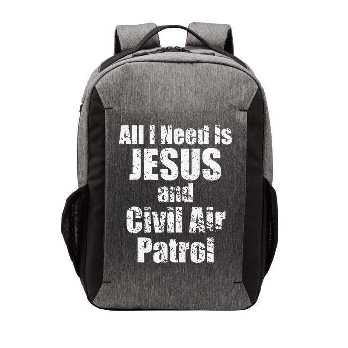 Jesus And Civil Air Patrol Funny For Christian CAP Cadets Vector Backpack