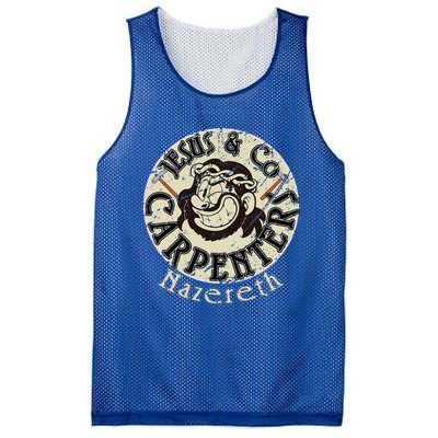 Jesus And Co Carpenters Funny Mesh Reversible Basketball Jersey Tank