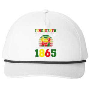 Juneteenth A Celebration Of June 19 1865 Gift Snapback Five-Panel Rope Hat