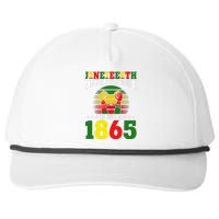 Juneteenth A Celebration Of June 19 1865 Gift Snapback Five-Panel Rope Hat