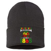 Juneteenth A Celebration Of June 19 1865 Gift Sustainable Knit Beanie