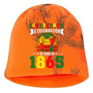 Juneteenth A Celebration Of June 19 1865 Gift Kati - Camo Knit Beanie