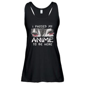 Japanese Animation Characters I Paused My Anime To Be Here Ladies Essential Flowy Tank