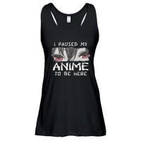 Japanese Animation Characters I Paused My Anime To Be Here Ladies Essential Flowy Tank