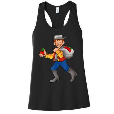 Johnny Appleseed Costume Women's Racerback Tank