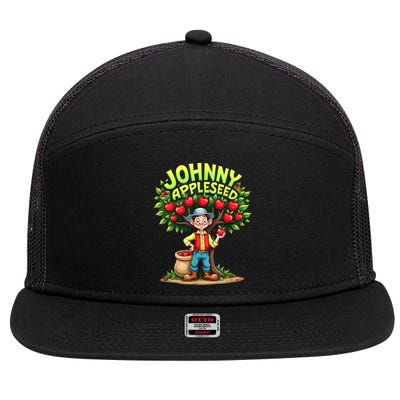 Johnny Appleseed Costume 7 Panel Mesh Trucker Snapback Hat