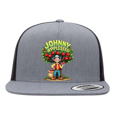 Johnny Appleseed Costume Flat Bill Trucker Hat