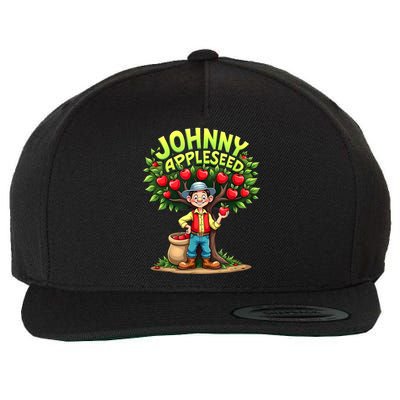 Johnny Appleseed Costume Wool Snapback Cap