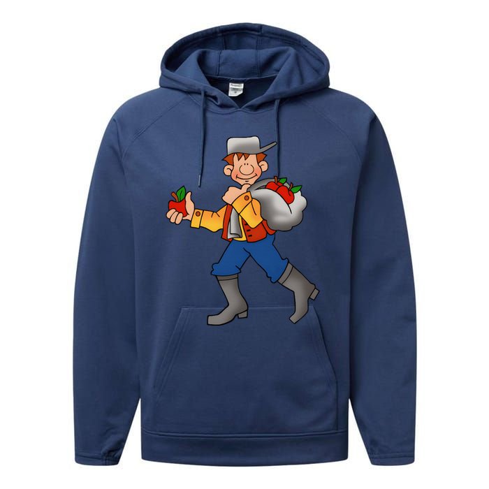 Johnny Appleseed Costume Funny Meme Performance Fleece Hoodie