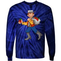 Johnny Appleseed Costume Funny Meme Tie-Dye Long Sleeve Shirt