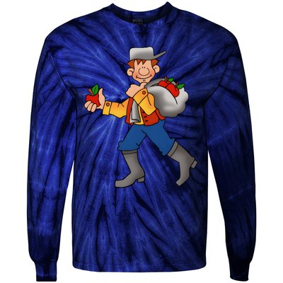 Johnny Appleseed Costume Funny Meme Tie-Dye Long Sleeve Shirt