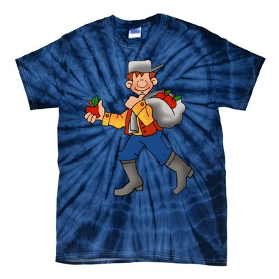 Johnny Appleseed Costume Funny Meme Tie-Dye T-Shirt