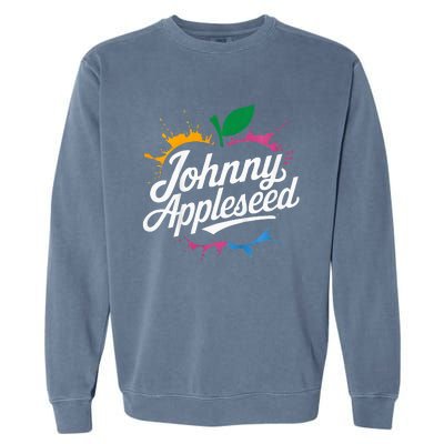 Johnny Appleseed Costume Celebrate Apples Farmer Garment-Dyed Sweatshirt