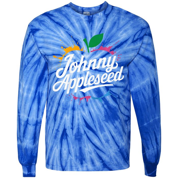 Johnny Appleseed Costume Celebrate Apples Farmer Tie-Dye Long Sleeve Shirt