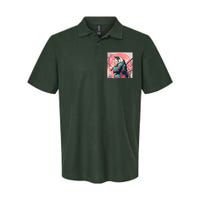 Japanese Art Cat Ninja Ukiyo E Anime Style Samurai Cat Softstyle Adult Sport Polo