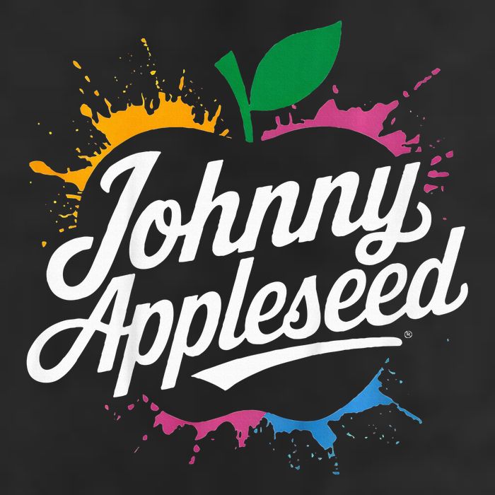 Johnny Appleseed Costume Celebrate Apples Farmer 7 Panel Mesh Trucker Snapback Hat