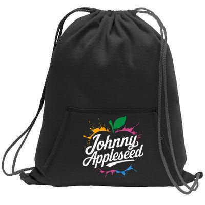 Johnny Appleseed Costume Celebrate Apples Farmer Sweatshirt Cinch Pack Bag