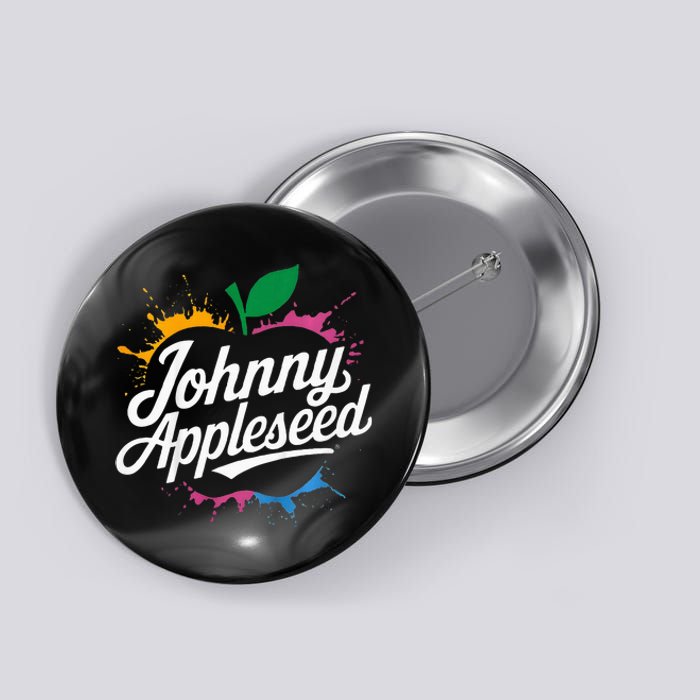 Johnny Appleseed Costume Celebrate Apples Farmer Button