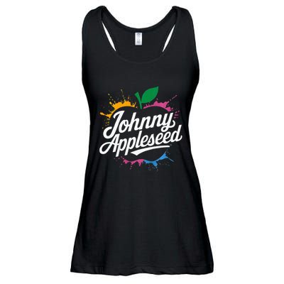 Johnny Appleseed Costume Celebrate Apples Farmer Ladies Essential Flowy Tank