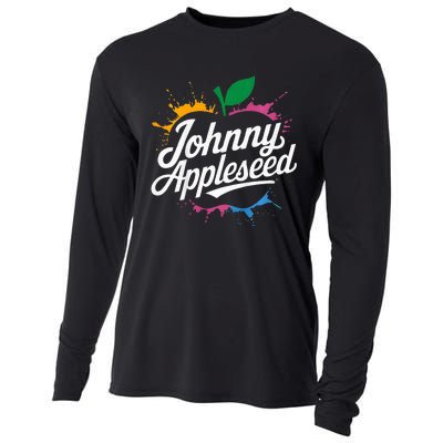 Johnny Appleseed Costume Celebrate Apples Farmer Cooling Performance Long Sleeve Crew