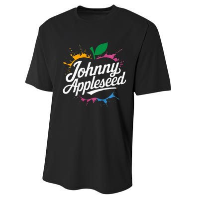 Johnny Appleseed Costume Celebrate Apples Farmer Performance Sprint T-Shirt