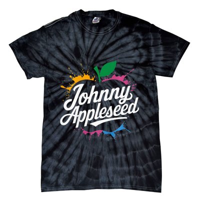 Johnny Appleseed Costume Celebrate Apples Farmer Tie-Dye T-Shirt