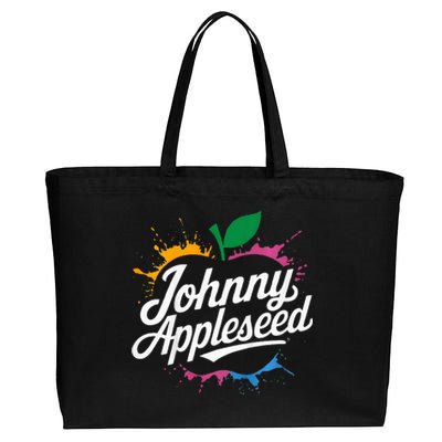 Johnny Appleseed Costume Celebrate Apples Farmer Cotton Canvas Jumbo Tote