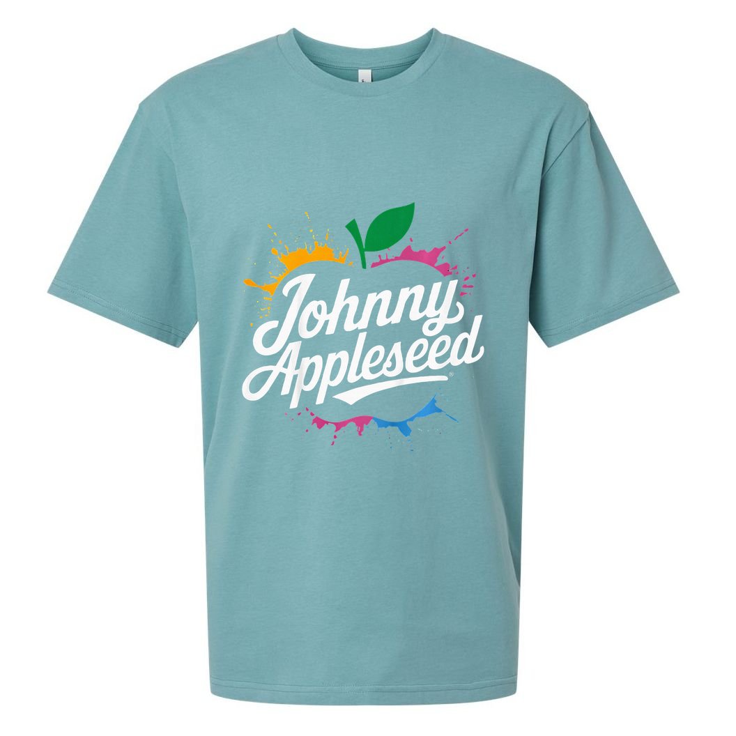 Johnny Appleseed Costume Celebrate Apples Farmer Sueded Cloud Jersey T-Shirt