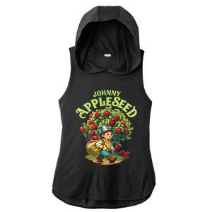 Johnny Appleseed Costume Halloween Costume Storybook Outfit Ladies PosiCharge Tri-Blend Wicking Draft Hoodie Tank