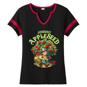 Johnny Appleseed Costume Halloween Costume Storybook Outfit Ladies Halftime Notch Neck Tee