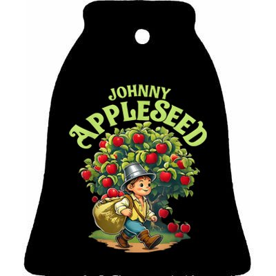 Johnny Appleseed Costume Halloween Costume Storybook Outfit Ceramic Bell Ornament