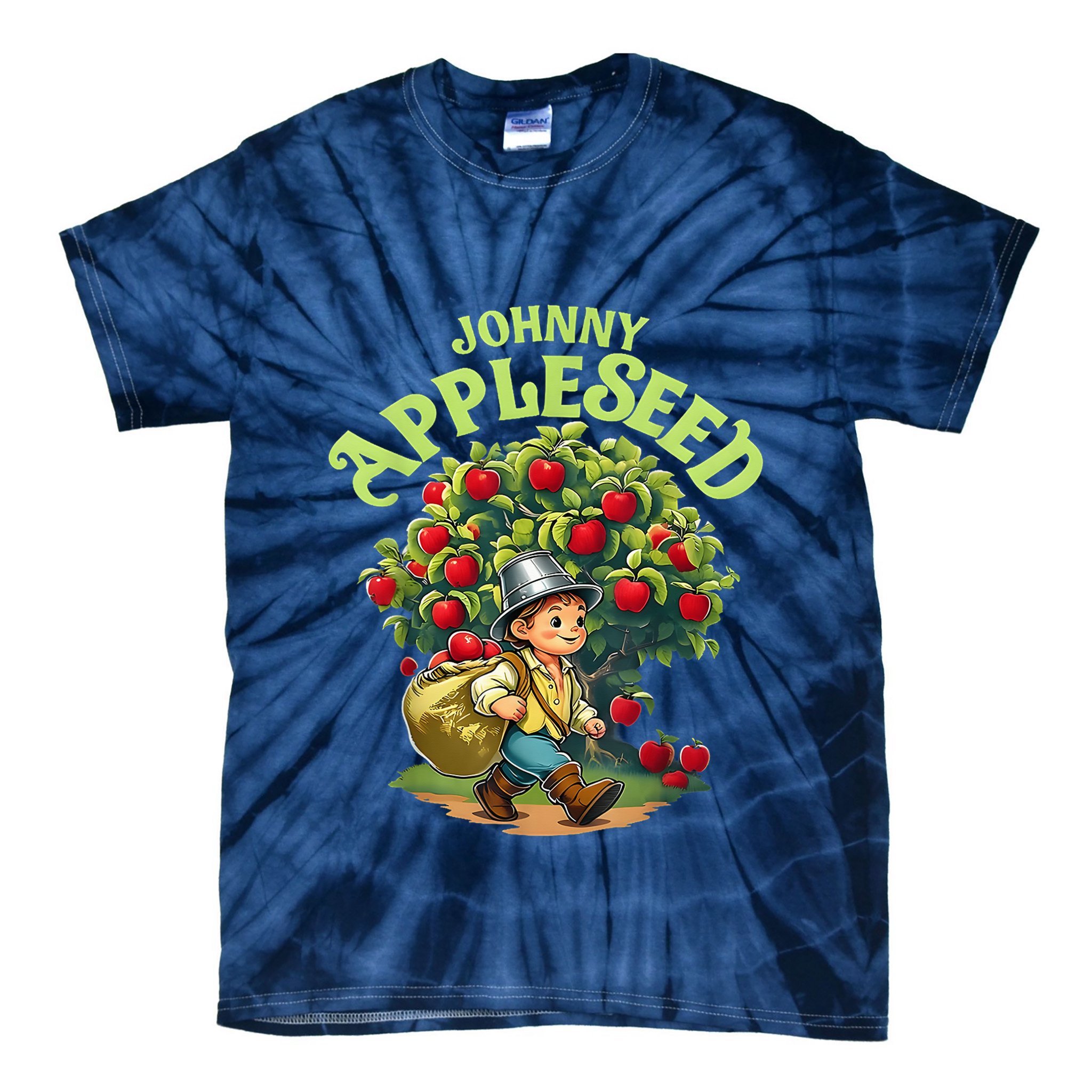 Johnny Appleseed Costume Halloween Costume Storybook Outfit Tie-Dye T-Shirt