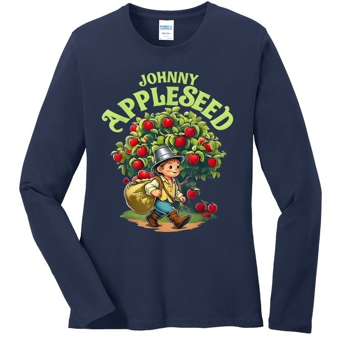 Johnny Appleseed Costume Halloween Costume Storybook Outfit Ladies Long Sleeve Shirt